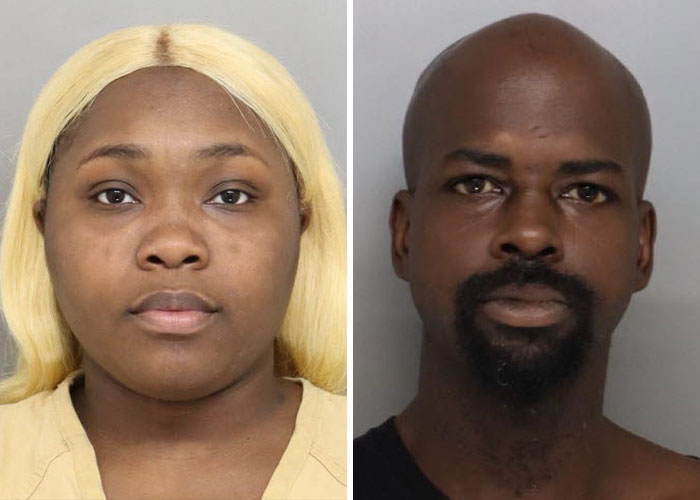 Mugshots of a single mom and a man involved in a Cincinnati mob incident related to police chief controversy.