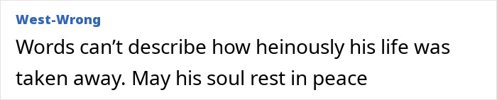 Text expressing sorrow over a tragic loss, conveying condolences.