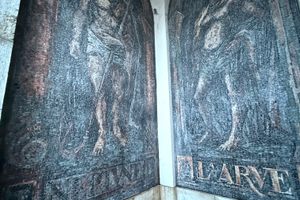 Poncet's mosaics have watched over the terrace for centuries.