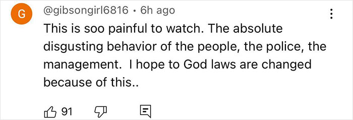Comment expressing pain over brutal beating of single mom by Cincinnati mob and criticizing police chief's statement.