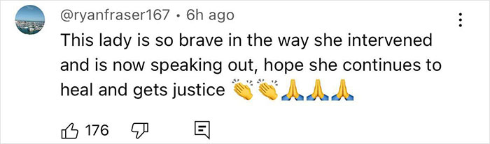 Comment praising brave single mom who intervened and is seeking justice after brutal beating by Cincinnati mob.