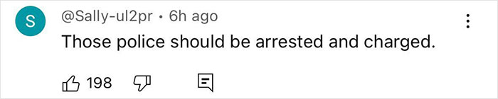 Screenshot of a social media comment criticizing police, related to single mom beaten by Cincinnati mob case.