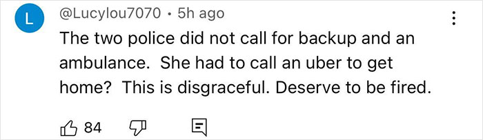 Social media comment criticizing police response after single mom beaten by Cincinnati mob, calling it disgraceful and demanding accountability.