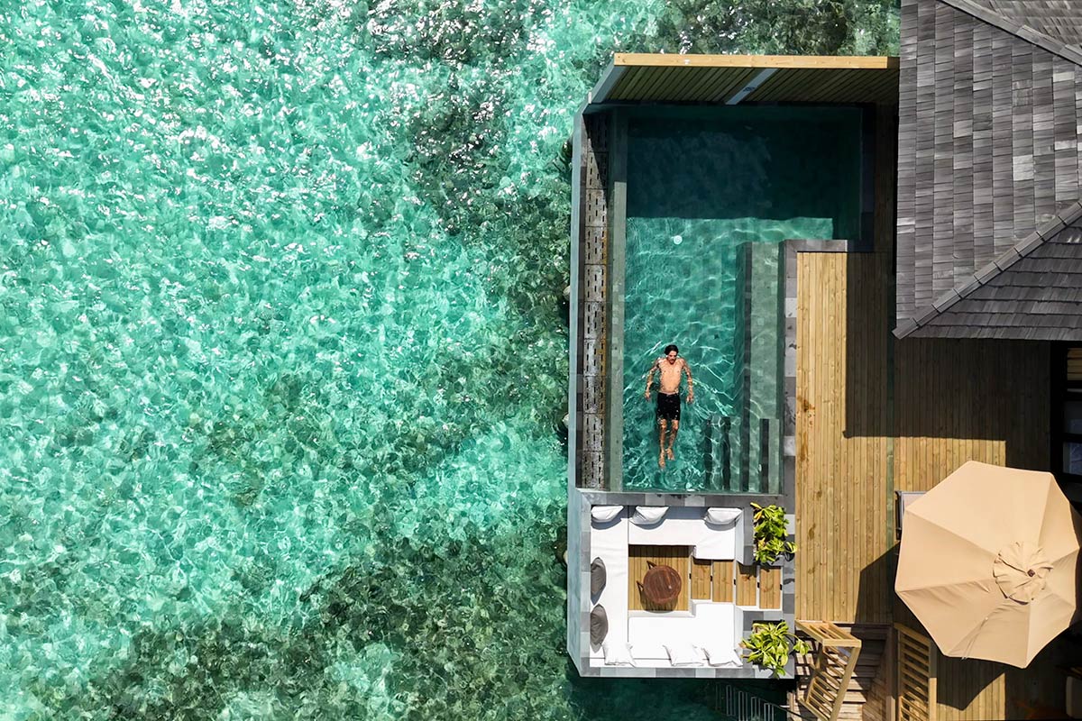 Overwater Villa with Pool in Maldives Sun Siyam Iru Fushi