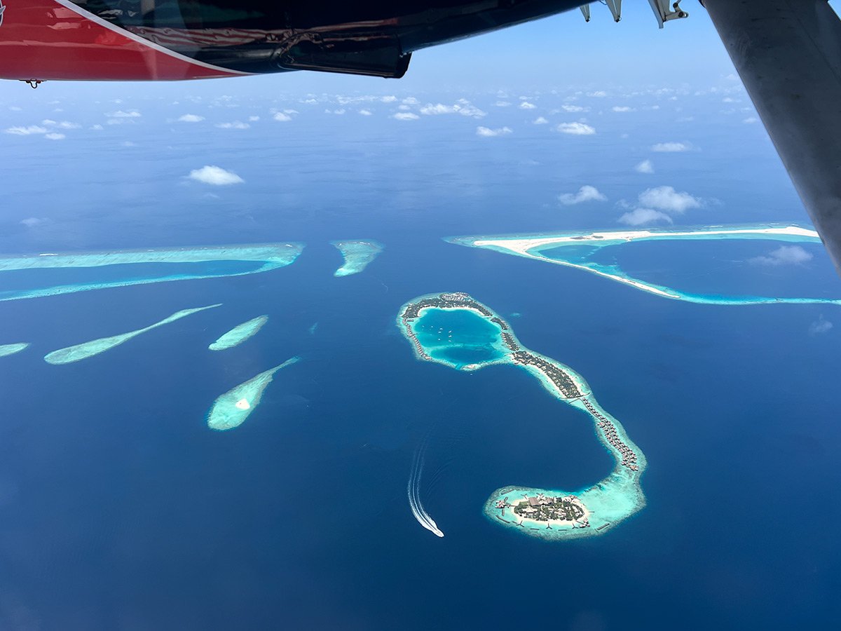 Maldives Seaplane Window View