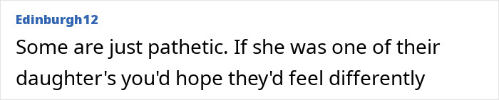 Online comment expressing disapproval of male co-workers placing bets involving a female colleague’s personal life.