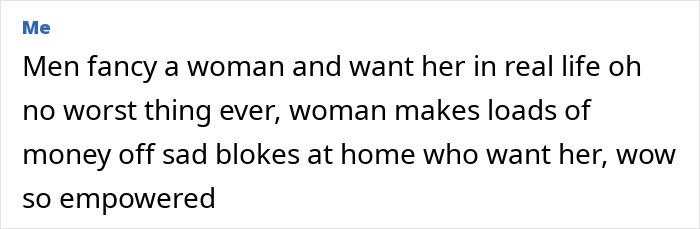 Text post discussing a woman empowering herself after male co-workers place bets about her personal life.