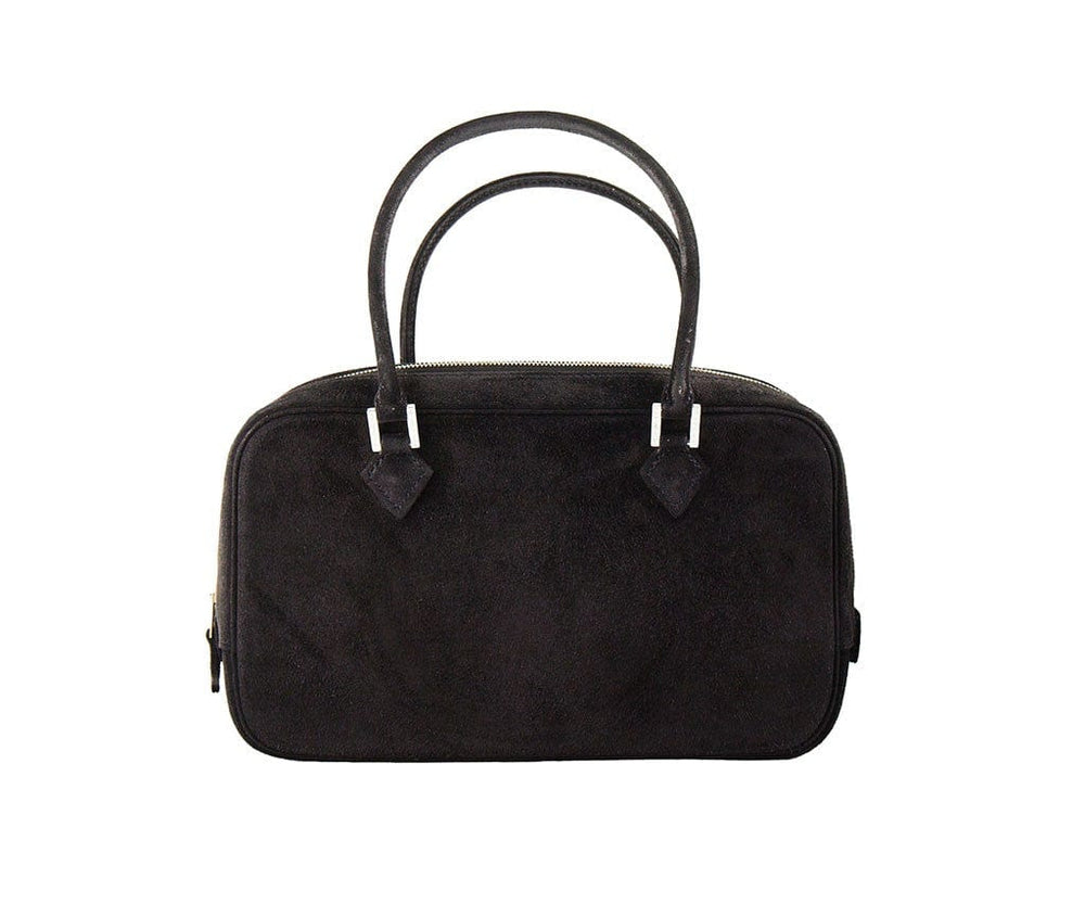 Hermes Plume Mini Noir Doblis Suede Diamond Hardware Bag – Watch ...