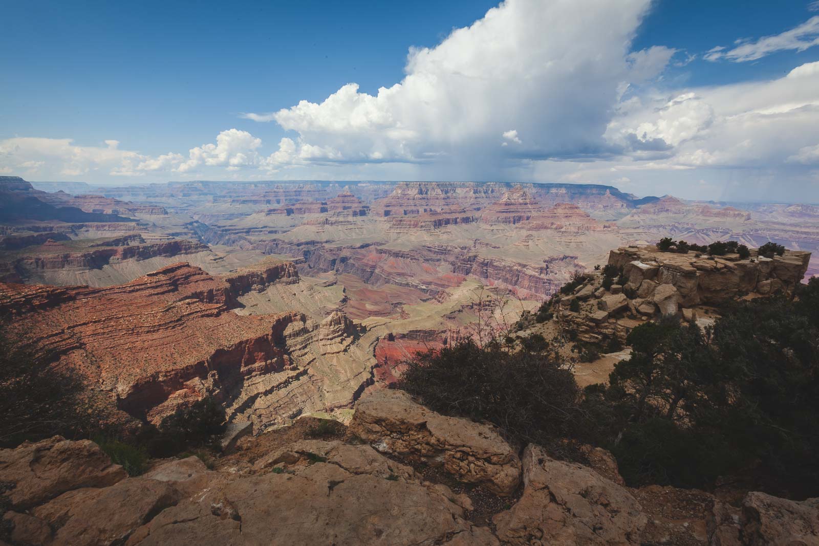 Vast layers and cliffs of the Grand Canyon at sunset