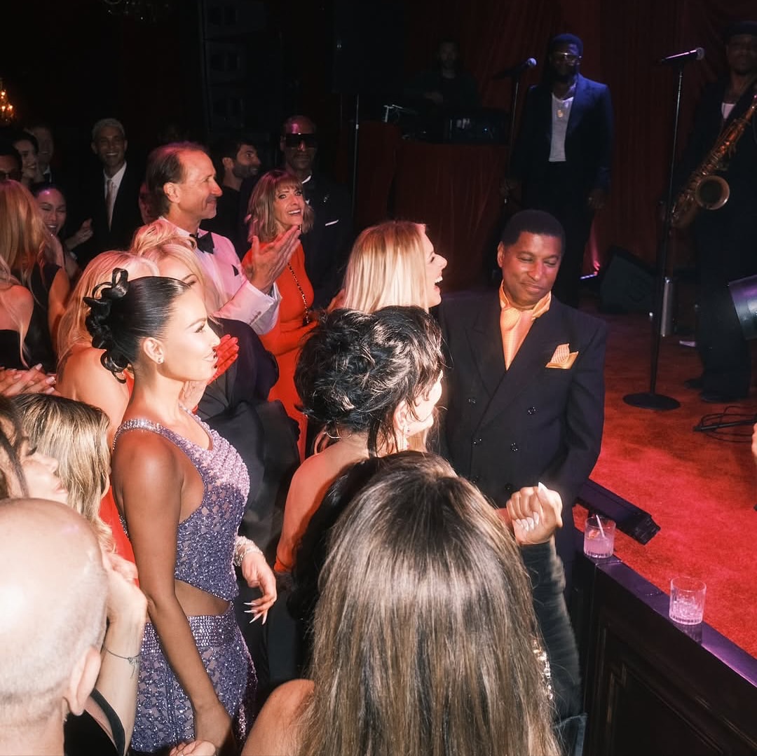 Kris Jenner Celebrated Her 70th Star Studded Birthday In A Red Strapless Givenchy Dress 20