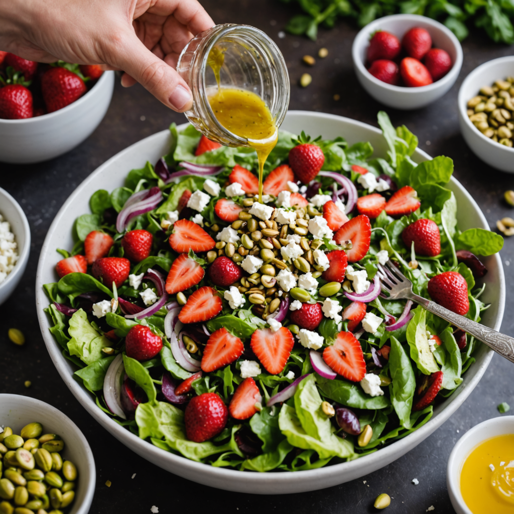Summer Salad With Honey Roasted Pistachios
