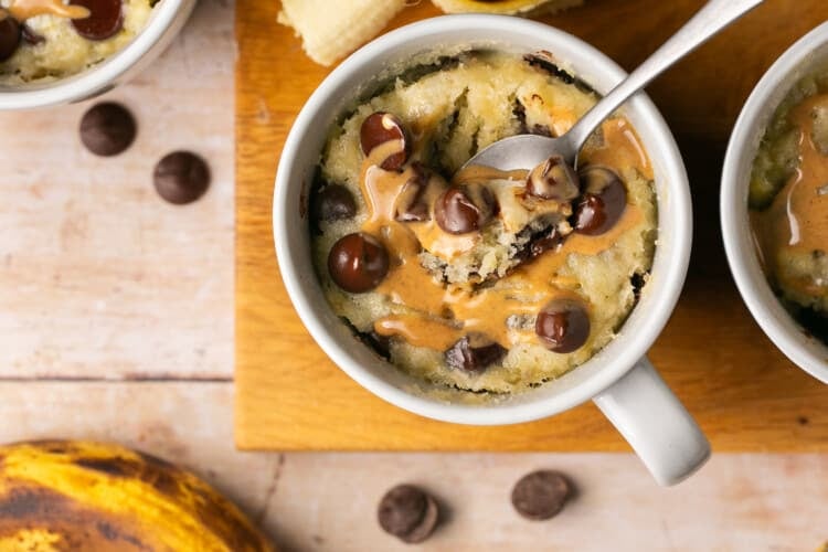 Banana Chocolate Chip Mug Cake • Kroll's Korner