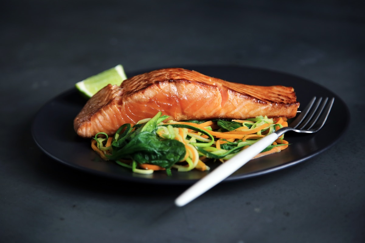 Vitamin D rich foods - salmon, eggs, mushrooms