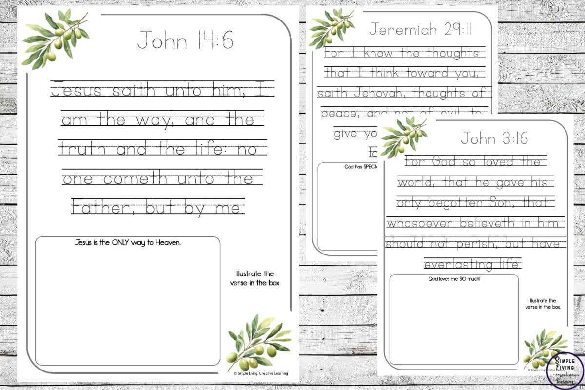 Bible Truths For Kids Tracing Pack Rec 1