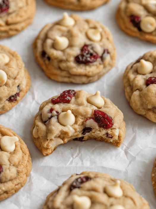 Healthy White Chocolate Cranberry Cookies [grain-free + high-protein]