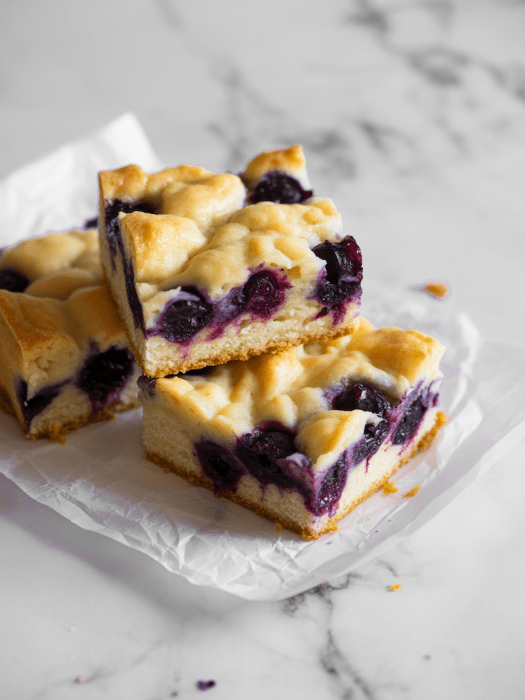 Lemon Blueberry Almond Flour Bars [high-protein + grain-free]